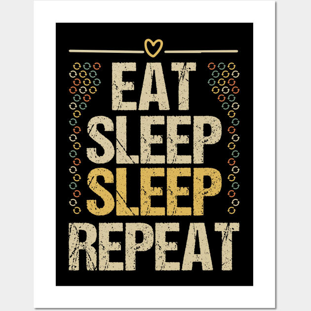 Eat Sleep Math Repeat Wall Art by Tesszero